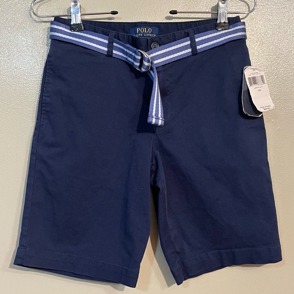 Polo by Ralph Lauren Dark Blue Shorts Boy 14 NWT